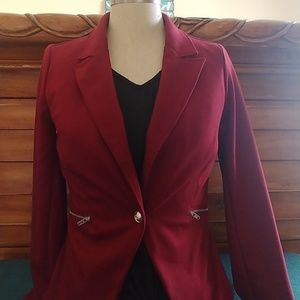 Adorable wine colored blazer